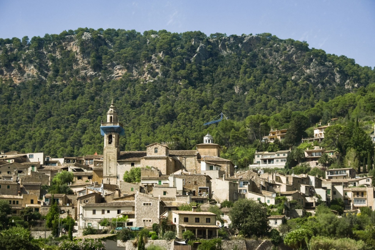 Valldemossa, a mountain village of stone houses in the Serra de Tramuntana