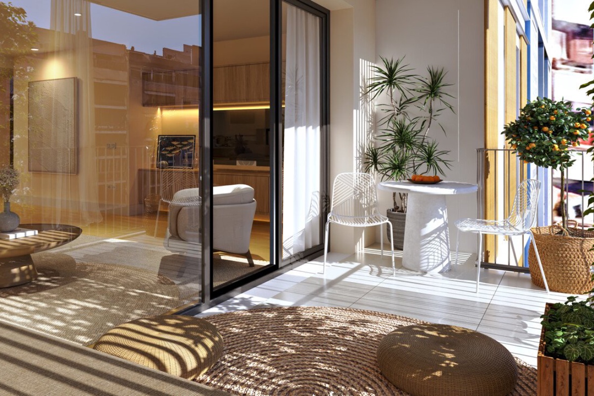 Moderne nybygget penthouselejlighed i centrum af Palma de Mallorca.
Forventet færdiggørelse ca. marts 2028 - Billede 5