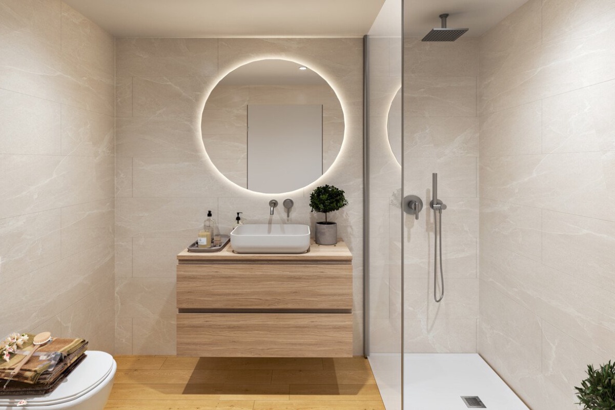 Moderne nybygget penthouselejlighed i centrum af Palma de Mallorca.
Forventet færdiggørelse ca. marts 2028 - Billede 13