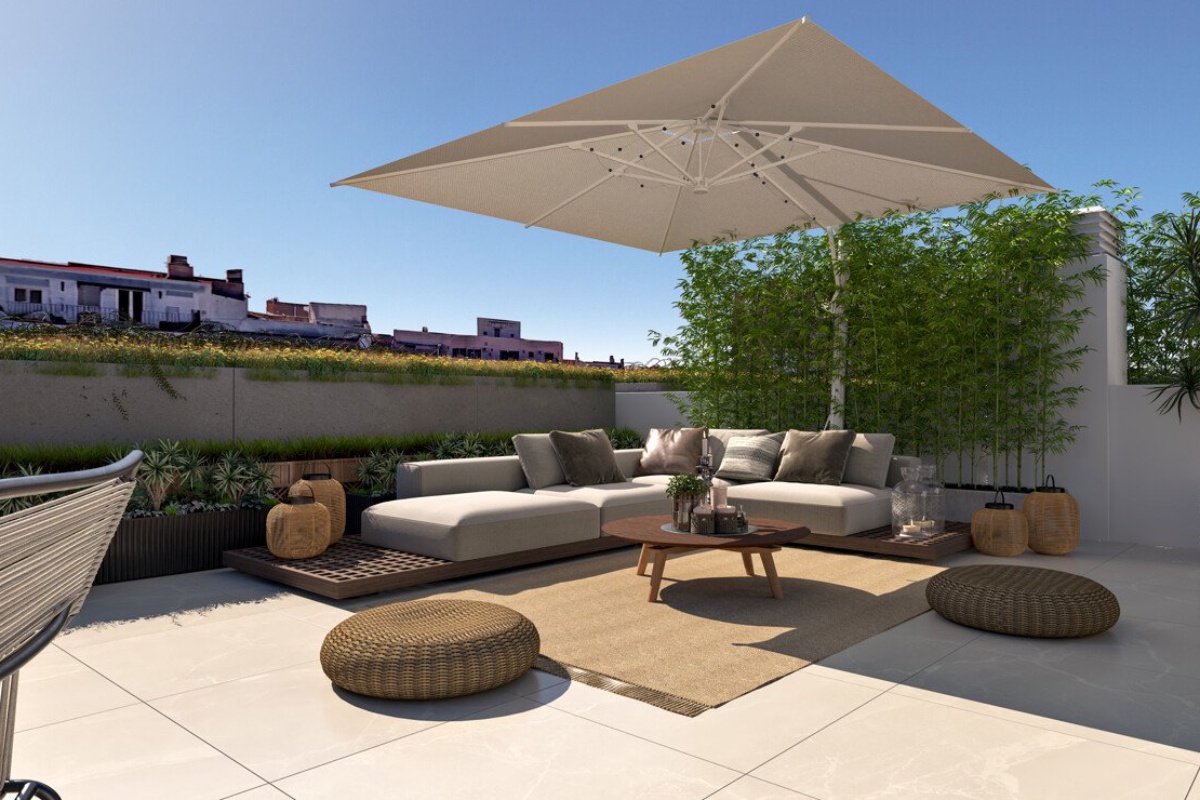 Moderne nybygget penthouselejlighed i centrum af Palma de Mallorca.
Forventet færdiggørelse ca. marts 2028 - Billede 14