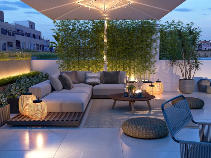 Nowoczesny, nowo wybudowany penthouse w centrum Palma de Mallorca. Planowane ukończenie: marzec 2028 r. - Palma de Mallorca - 3 Sypialnie