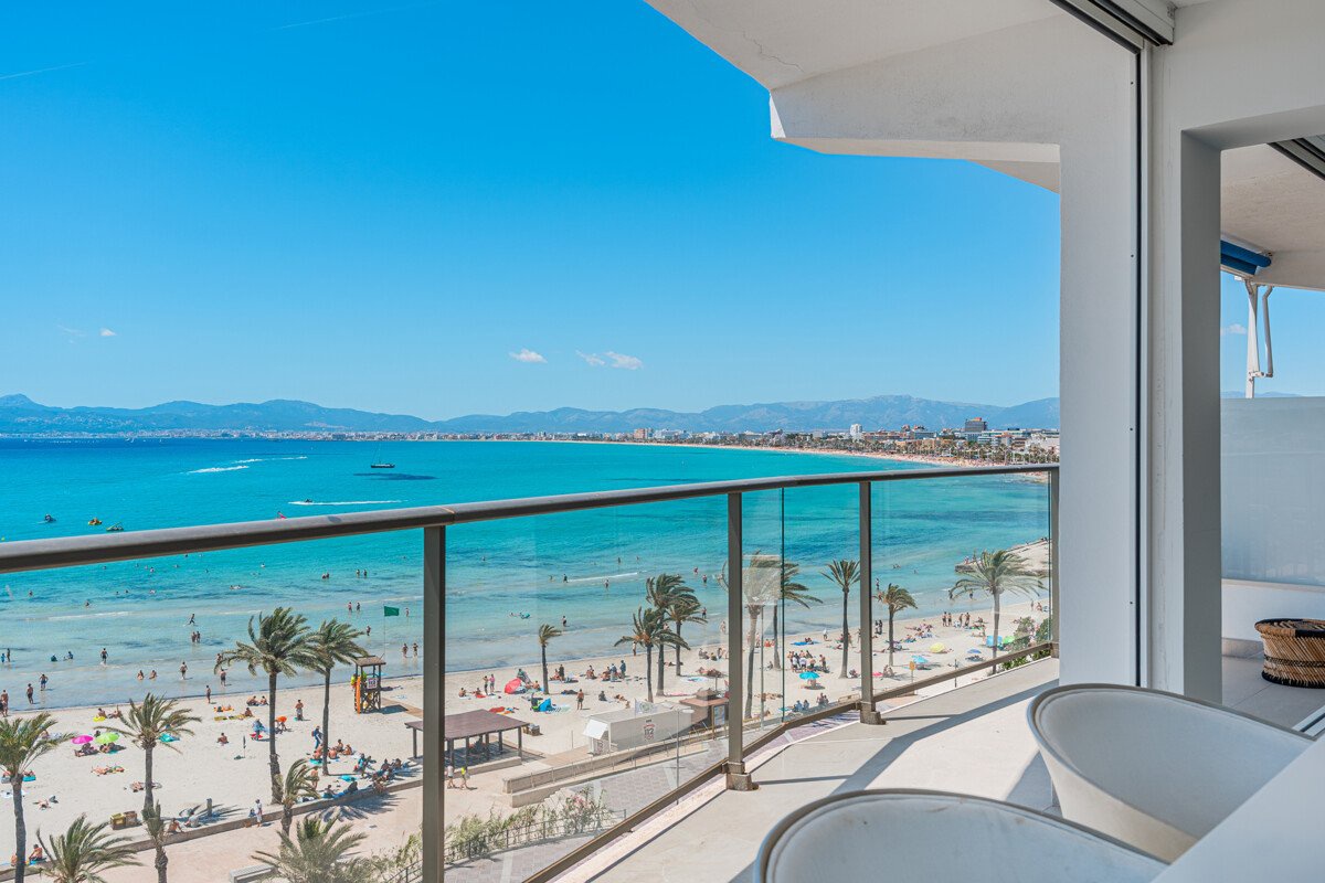 Luksusowy apartament w pierwszej linii brzegowej z panoramicznym widokiem na Playa de Palma. - Zdjęcie 2