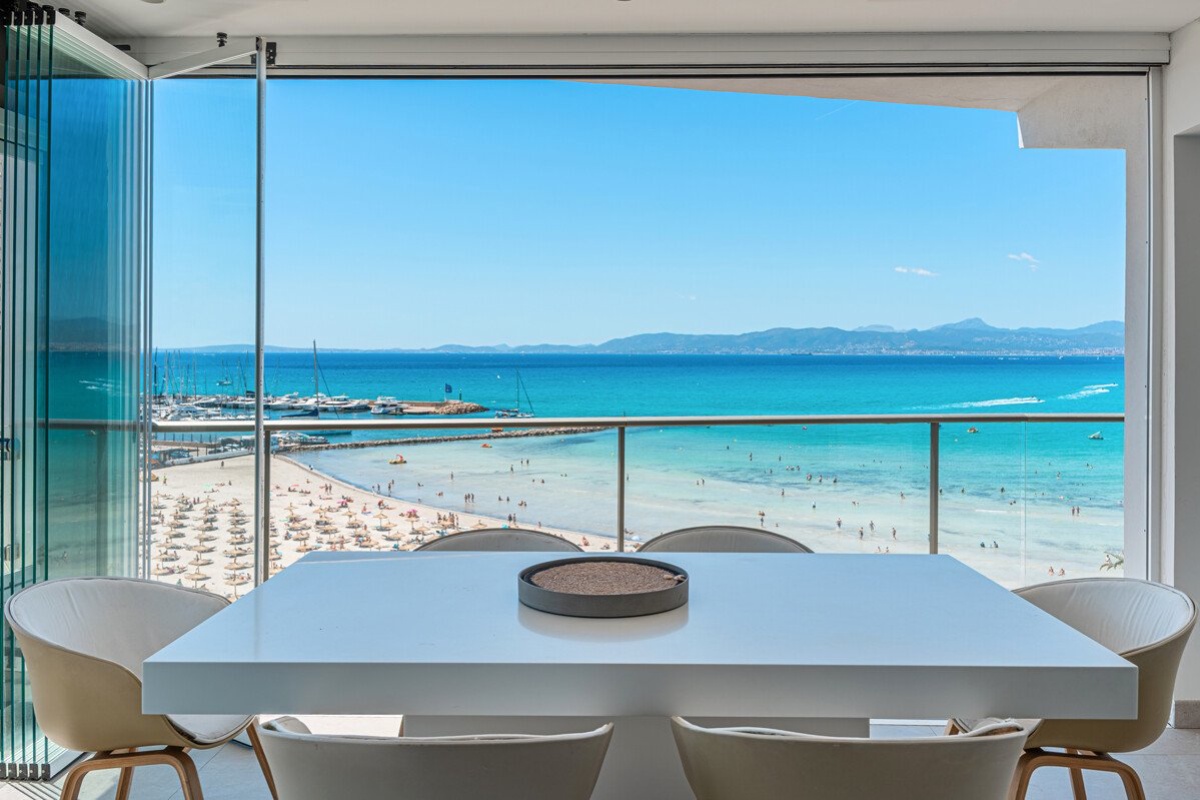 Luksusowy apartament w pierwszej linii brzegowej z panoramicznym widokiem na Playa de Palma. - Zdjęcie 3