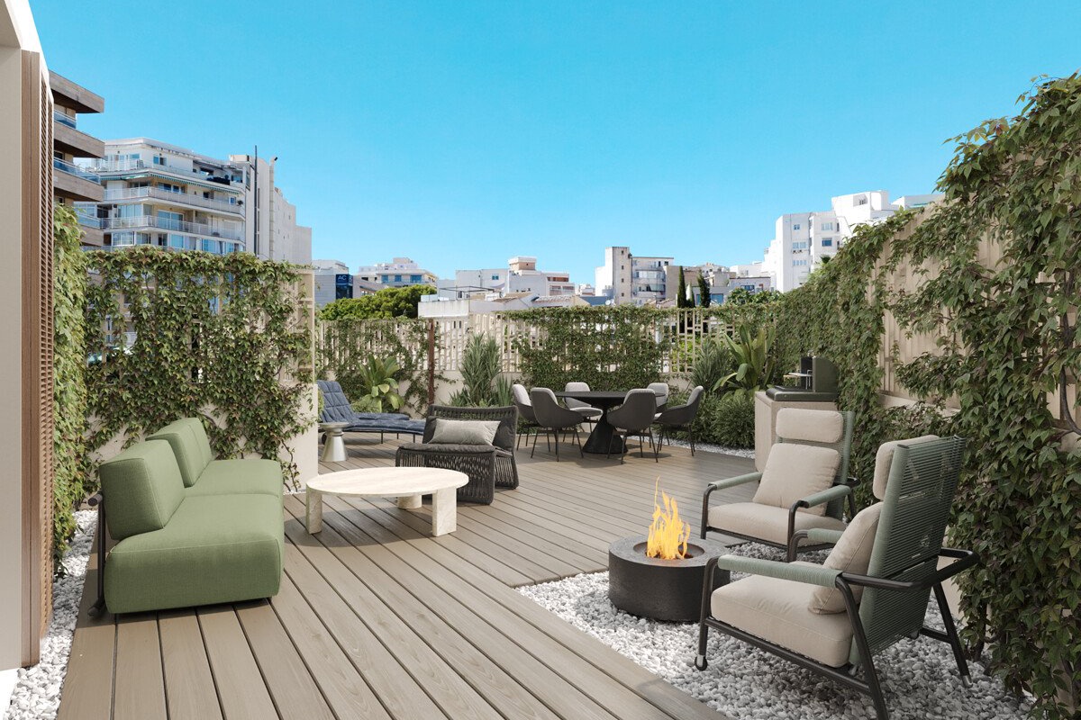 XO JONQUET nybygd duplex ved Paseo Marítimo med enorm terrasse, 2 parkeringsplasser, basseng, spa, treningsstudio, kino m.m. - Bilde 6