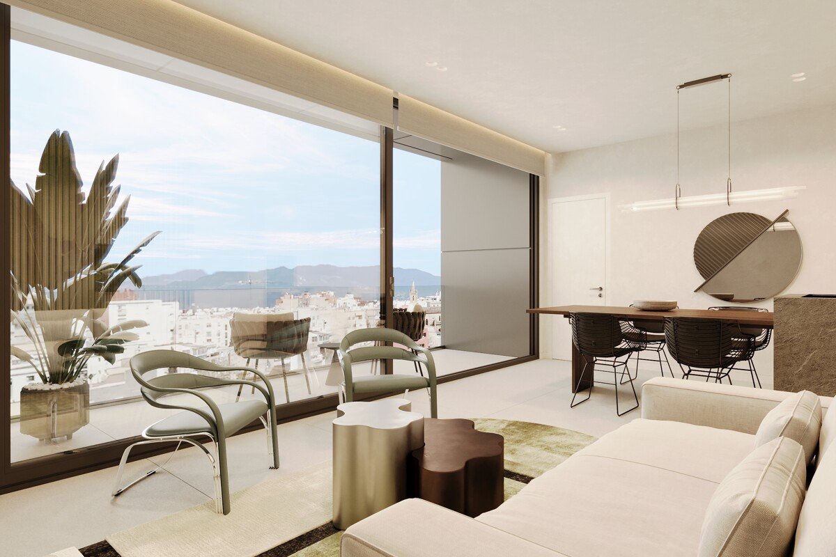 Exclusivo apartamento de 3 dormitorios en Palma con piscina, gimnasio, simulador de golf, cine, spa y barco comunitario - Imagen 5