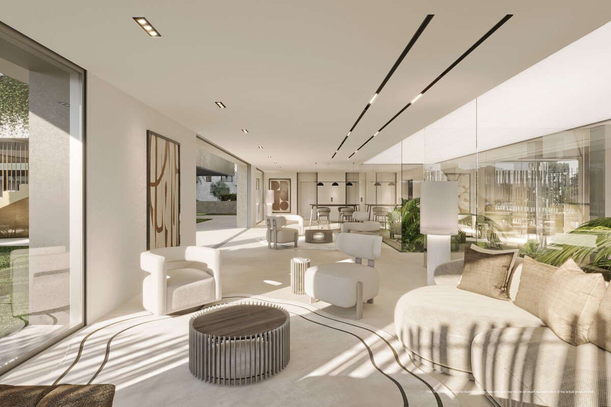 Exclusivo apartamento de 3 dormitorios en Palma con piscina, gimnasio, simulador de golf, cine, spa y barco comunitario - Imagen 9